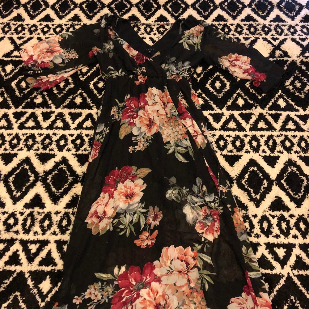 Gorgeous Sheer Bell Sleeve Dress